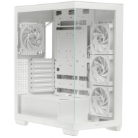 Корпус (без блока питания) ATX Deepcool CG580 4F V2 (176мм / 410мм / TYPE-C / 4x120-ARGB) (белый)