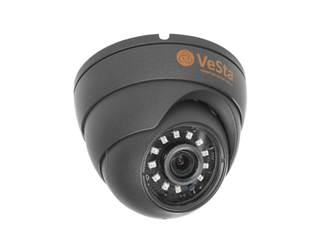 IP-камера уличная антивандальная Vesta VC-3463 3Мп  /  f=3,6  /  IR,  /  2304х1296  /  провод микрофон