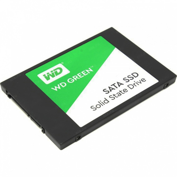SSD 120 Gb WD Green WDS120G2G0A 2.5"  (40TBW  /  545:430 Мбайт  /  с) TLC