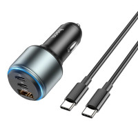 АЗУ HOCO NZ9 USB(30W)+2xPD(65W) (черный)
